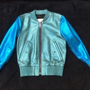Children’s Burberry Prorsum Metallic Leather Bomber Jacket
RARE find
